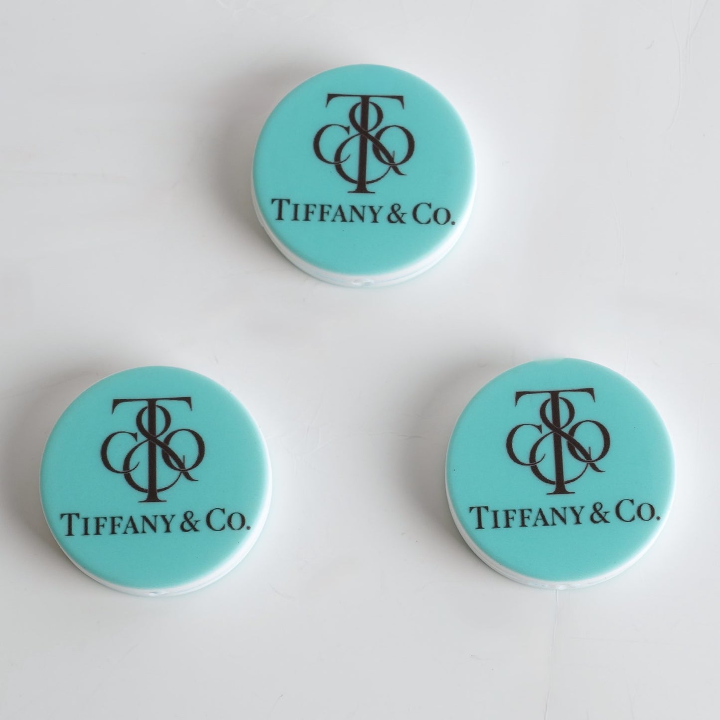 Round Tifany & Co Silicone Focal Beads