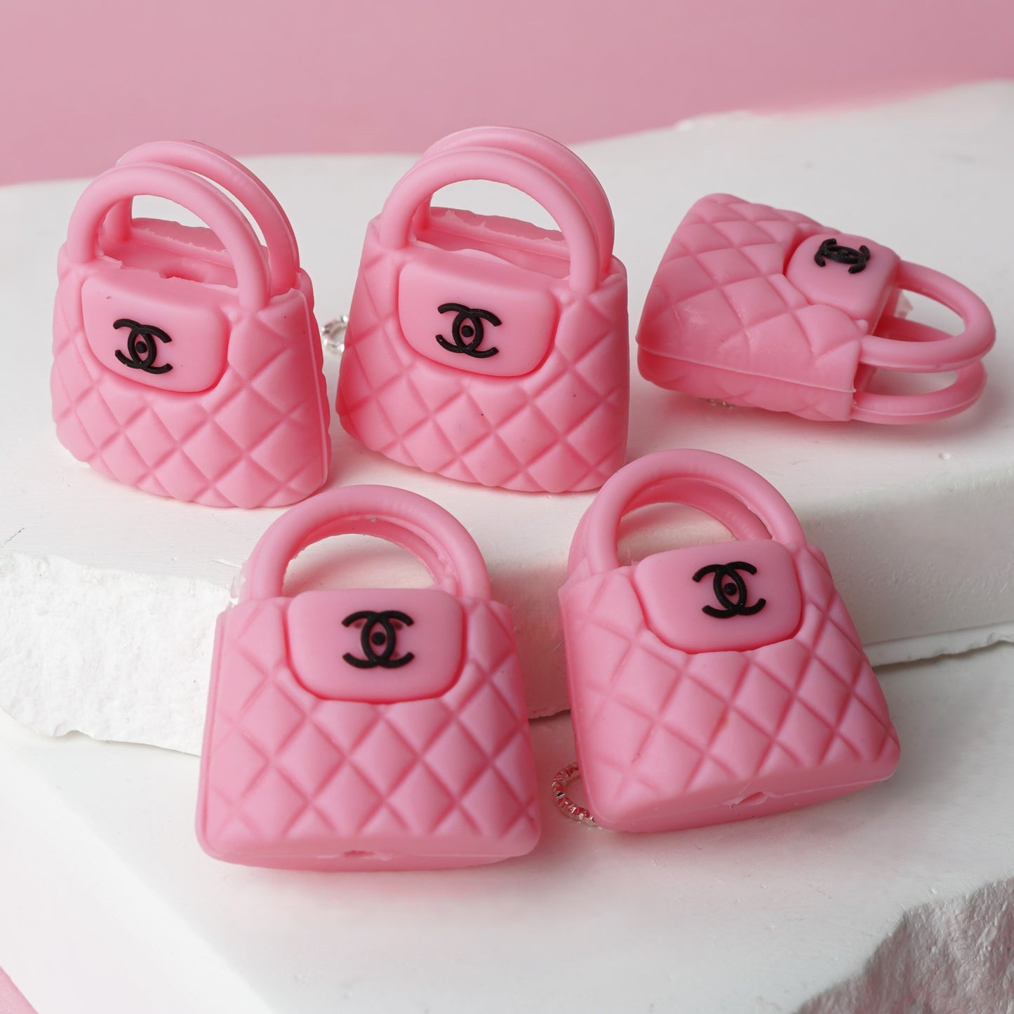 CC Colorful Handbag Silicone Focal Beads