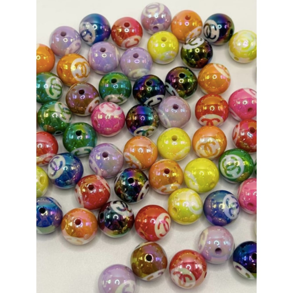 Glossy CCC Acrylic Beads Double Sided 16mm