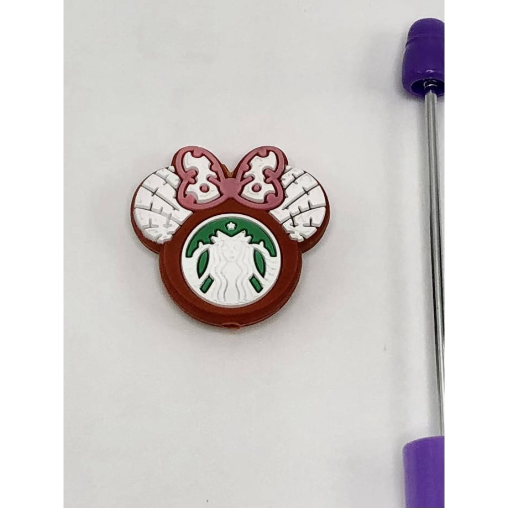 Starbuck Coffee Micki Silicone Focal Beads