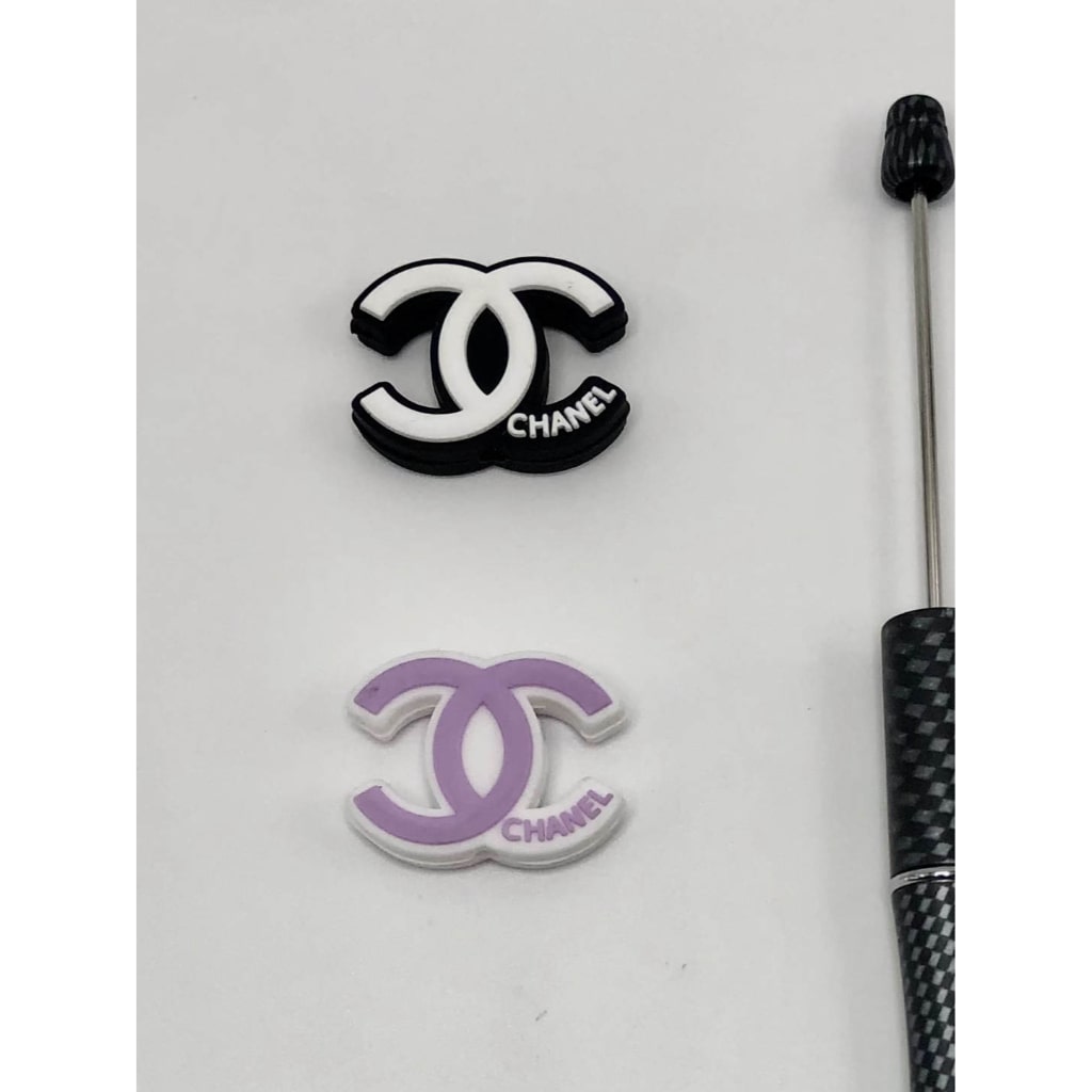 CC Silicone Focal Bead with Text