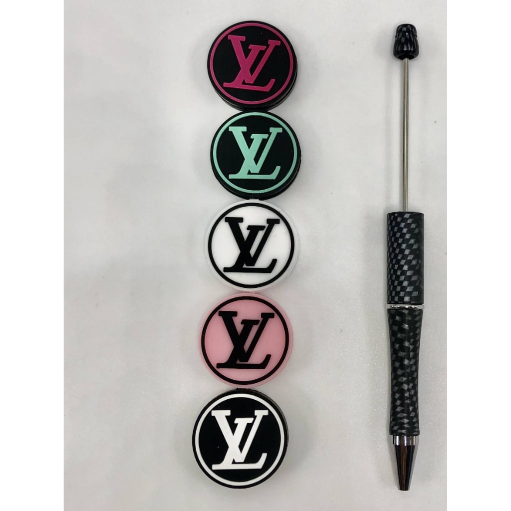 VL Round Silicone Focal Beads,Random Mix