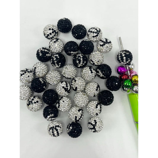 Circle Shape Clay Beads with CCC