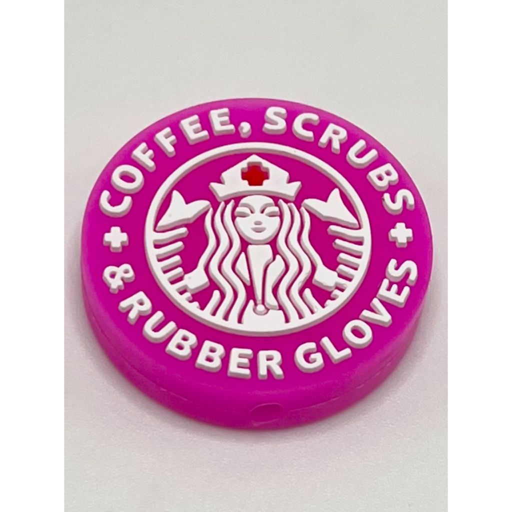 Starbu Coffee Silicone Focal Beads
