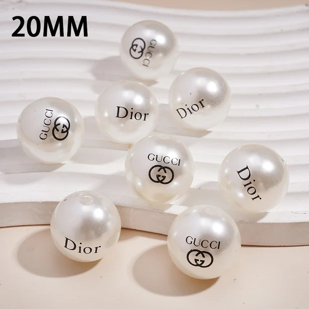 GG DR Pearl Acrylic 20MM Beads