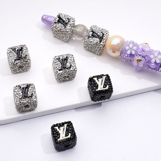 Square Shape Clay Beads with VL, ZY