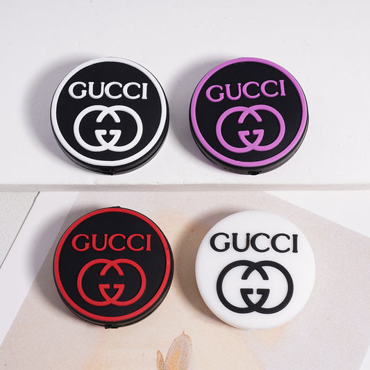 GGG Round Silicone Focal Beads,Random Mix