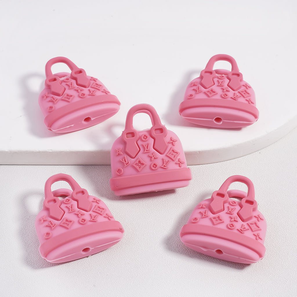 Pink VL Bag Purse Silicone Focal Beads