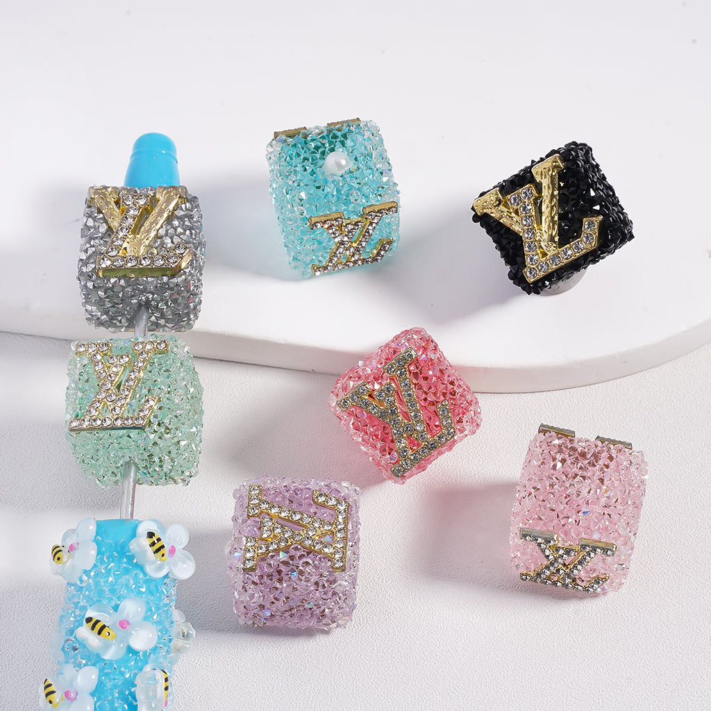 CC And VL Cube Sugar Beads 20*17mm，Random Mix