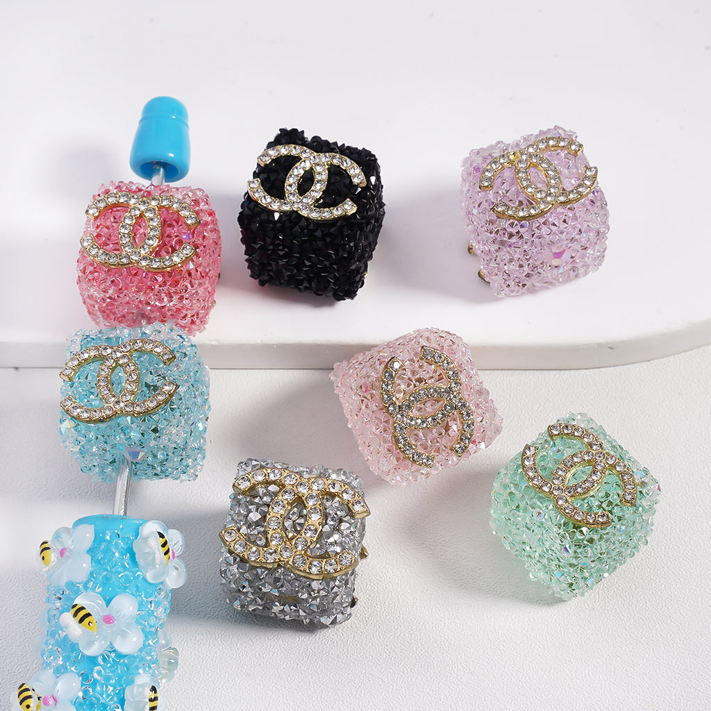 CC And VL Cube Sugar Beads 20*17mm，Random Mix