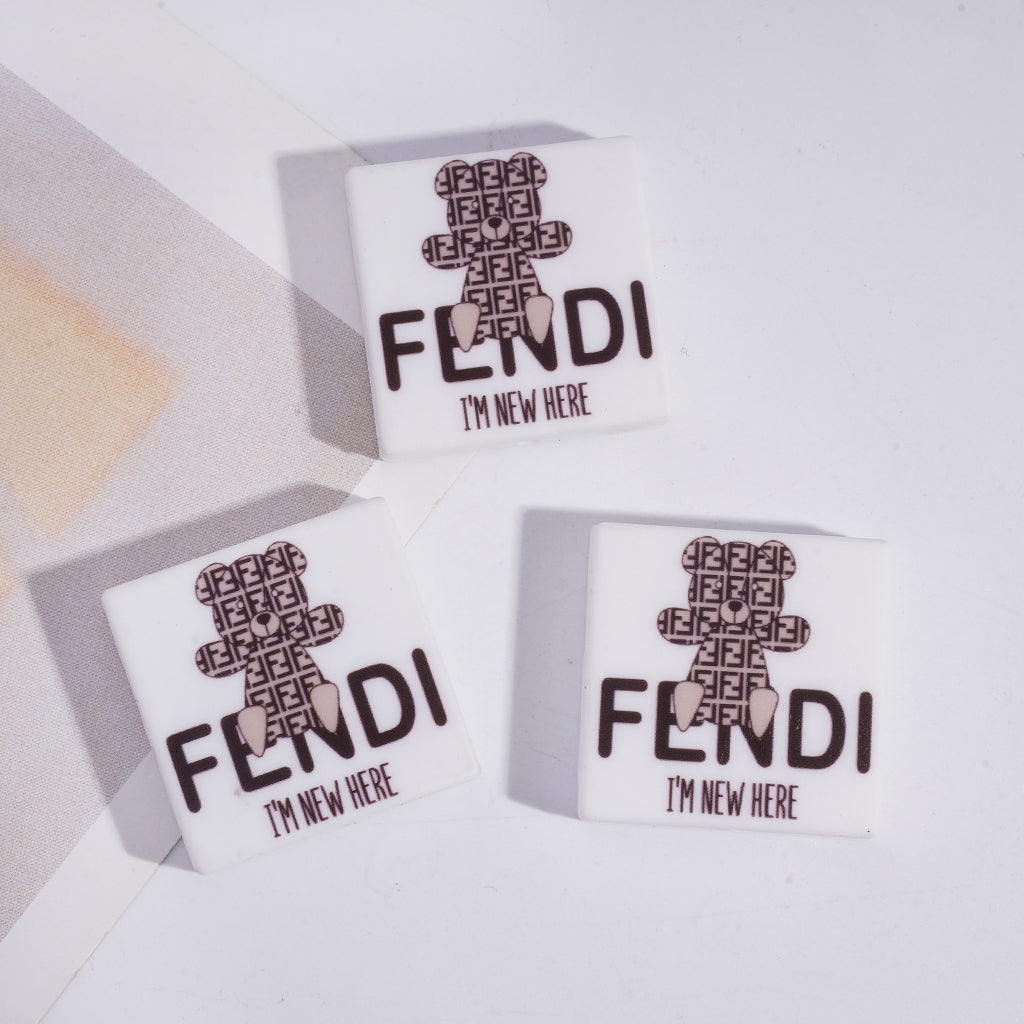 Di Fen Cute Brown Bear, Silicone Focal, Fashionable DIY Accessories,JH