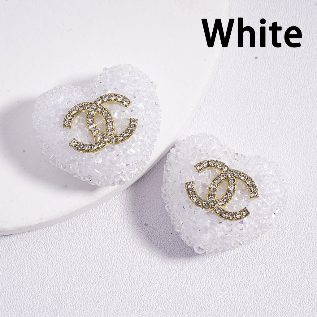 CCC Acrylic Heart Bear Sugar Beads 20*17mm