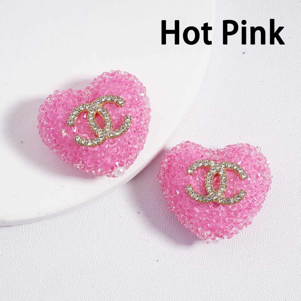 CCC Acrylic Heart Bear Sugar Beads 20*17mm