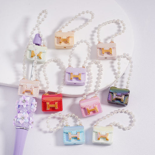 Herme Handbag Colorful Acrylic Beads .SH Random Mix