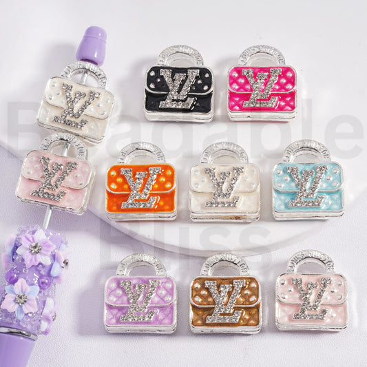 VL Handbag Alloy Acrylic Beads