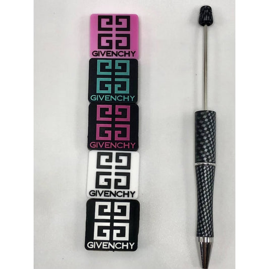 Givench Square Silicone Focal Beads