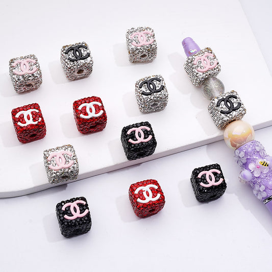 Square Shape Clay Beads with CCC, ZY
