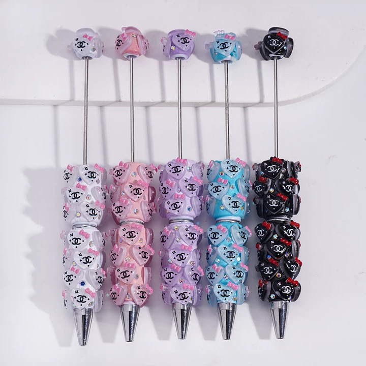 Cc Heart Bow Transparent Multicolor Pen，YY&AX